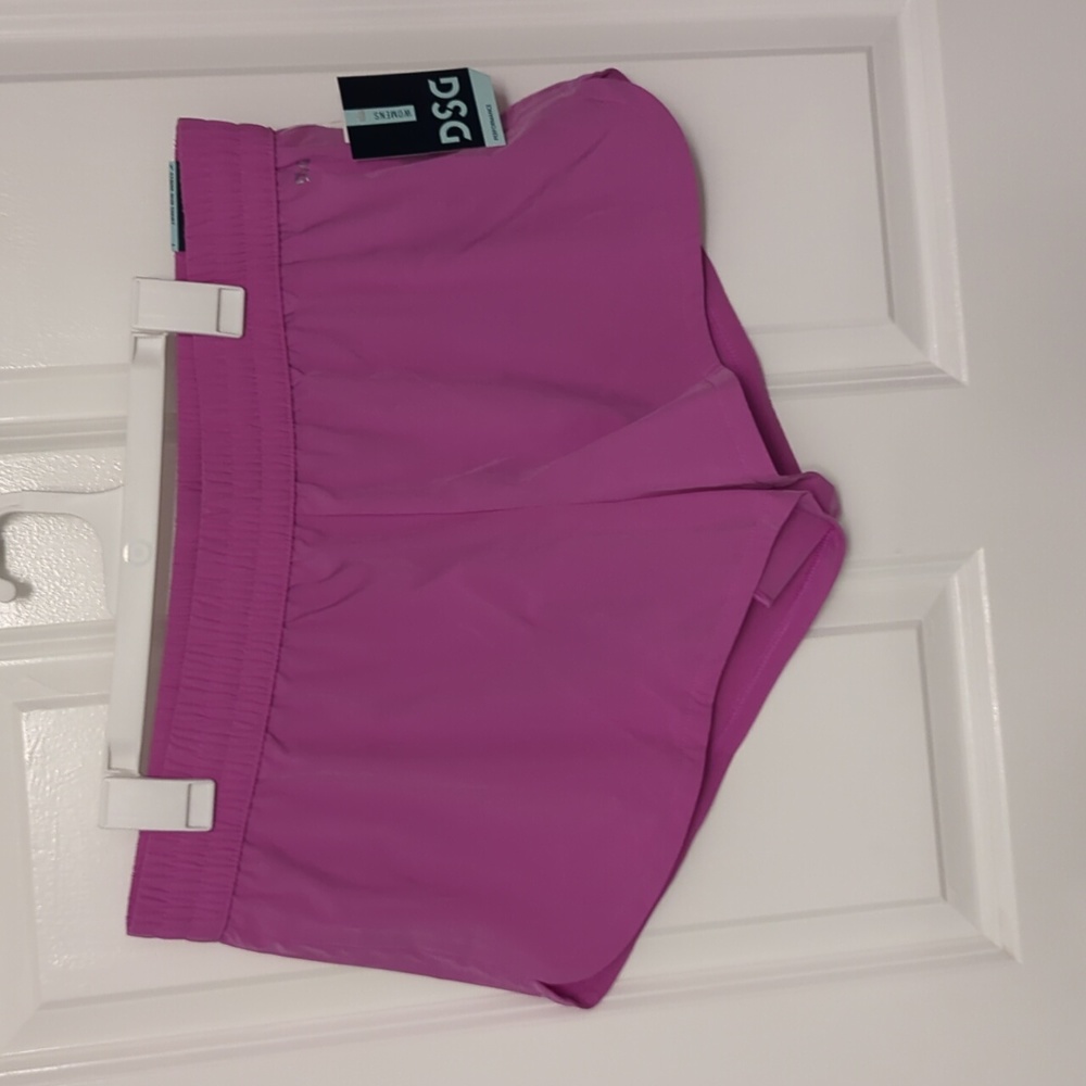 3" stride shorts - large - pink/purple ish with underwear lining.